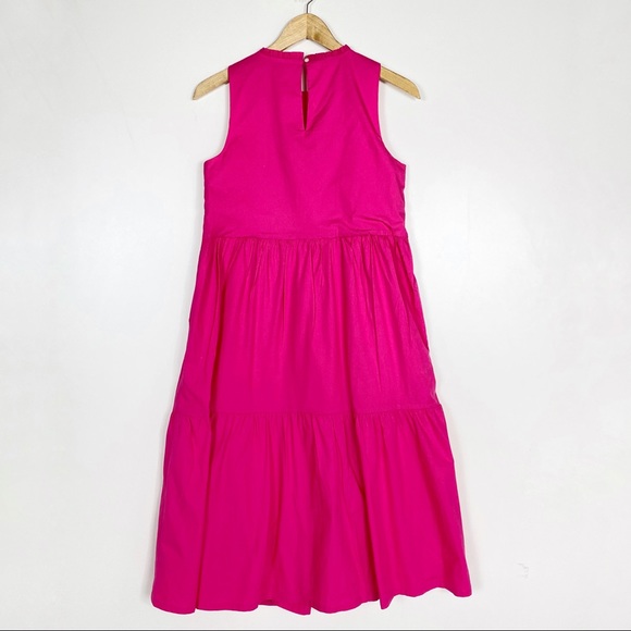 J. CREW Tiered Sleeveless Cotton Dress w/ Pockets - Picture 6 of 8
